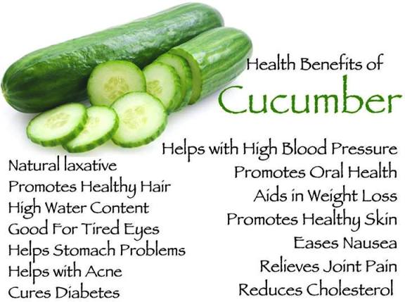 Health Benefits of Cucumbers