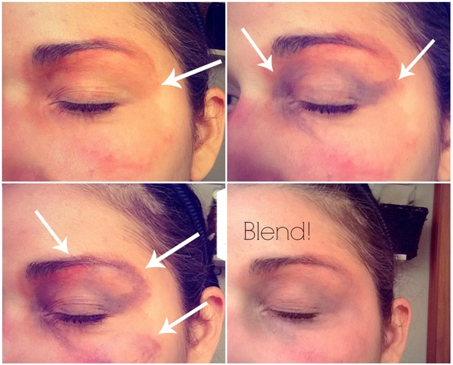 How to Bruise Yourself fast with Black Eye Makeup